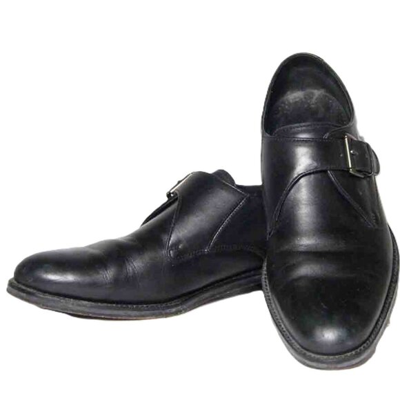 Cole Haan Black Leather Monk Strap Shoes Men's Size 8.5M - Picture 1 of 7